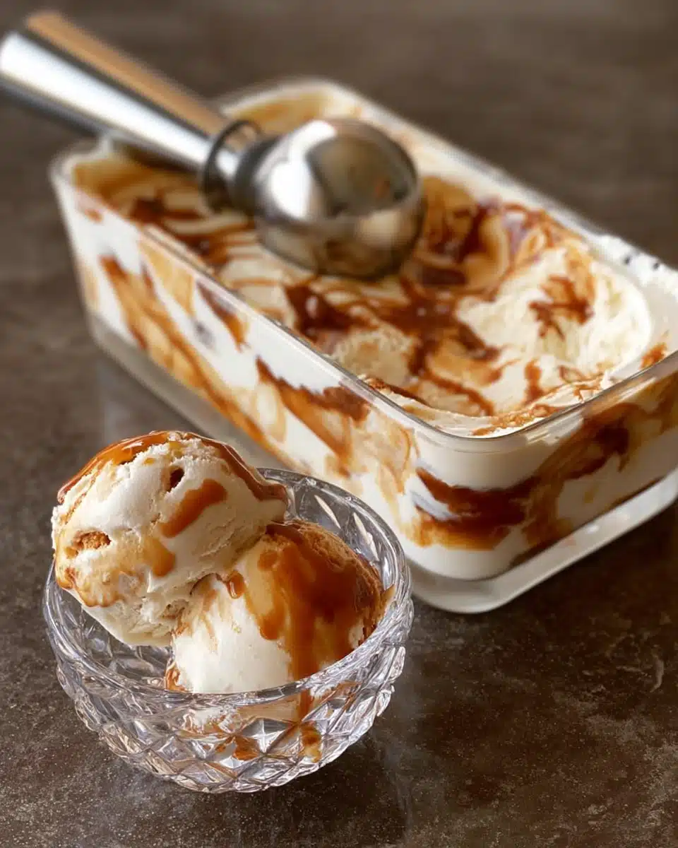 Sea Salt with Caramel Ribbons Ice Cream Recipe