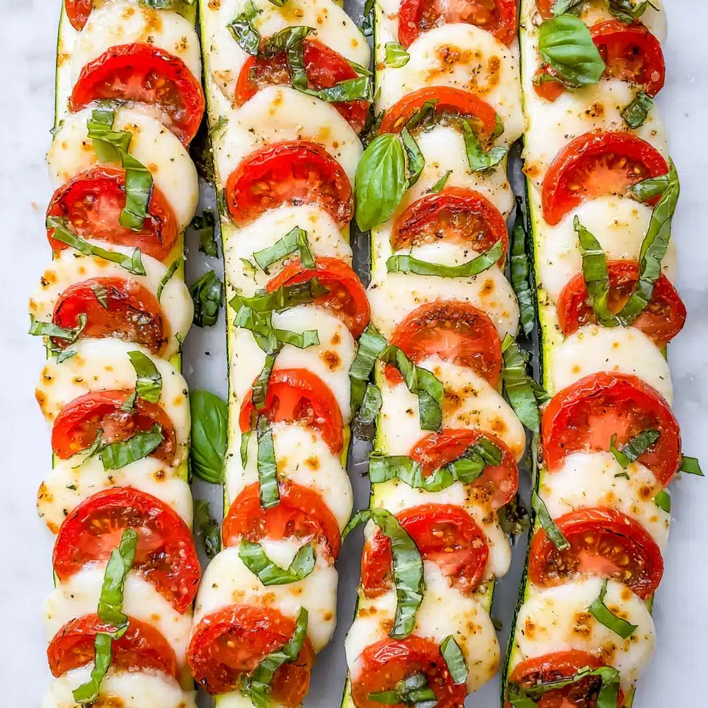 Caprese Zucchini Boats Recipe - Recipe Image