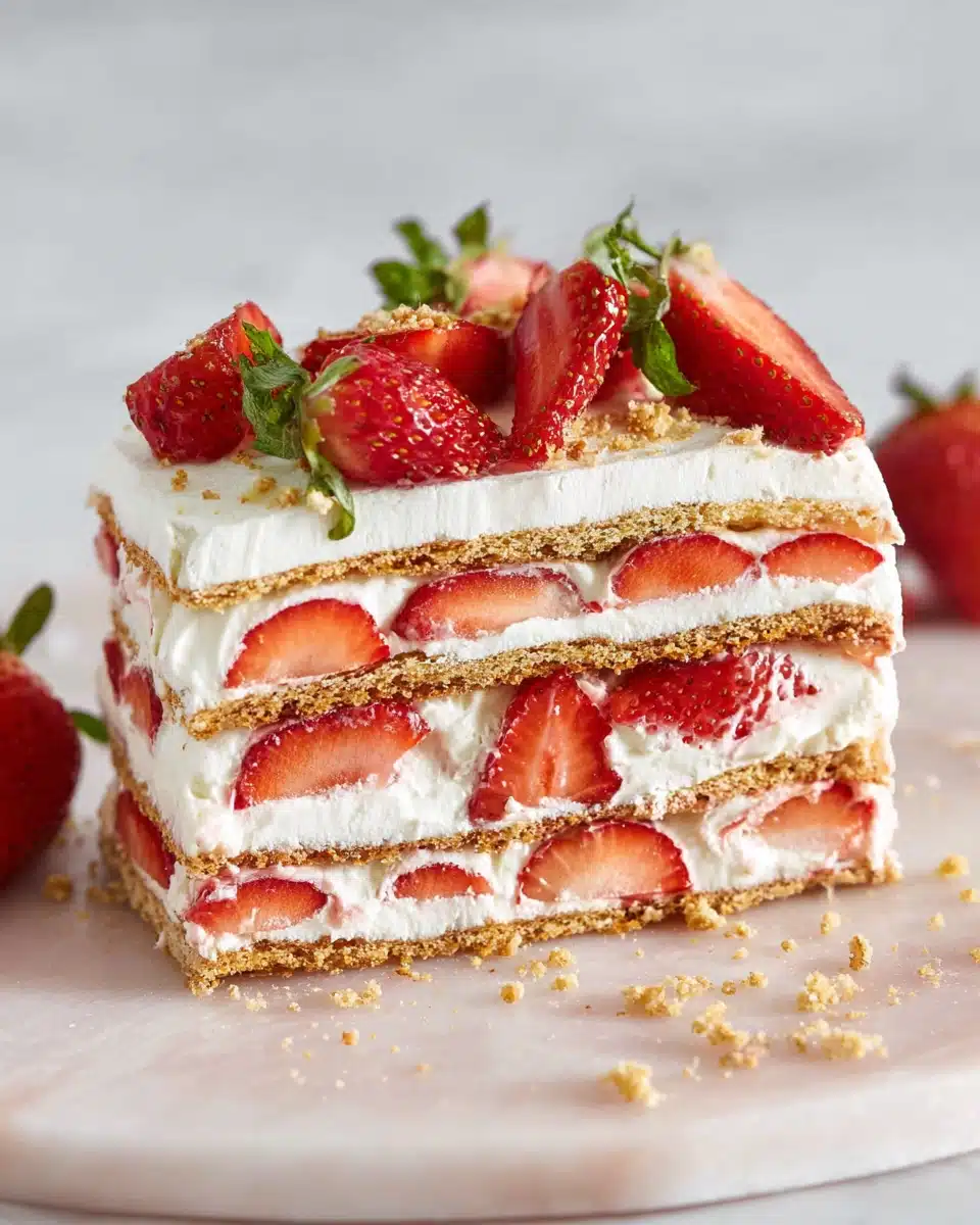 Strawberry Icebox Cake Recipe