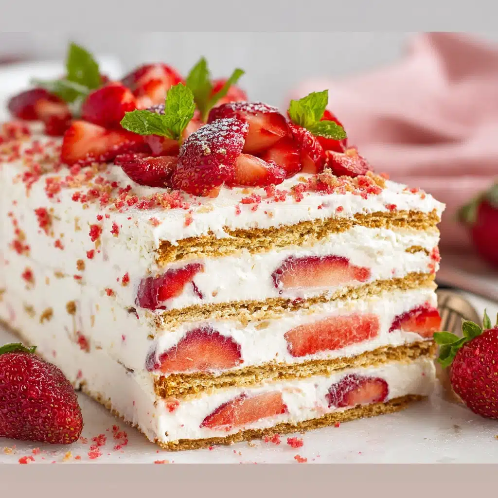 Strawberry Icebox Cake Recipe - Recipe Image