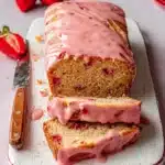 Fresh Strawberry Shortcake Bread with Strawberry Glaze Recipe