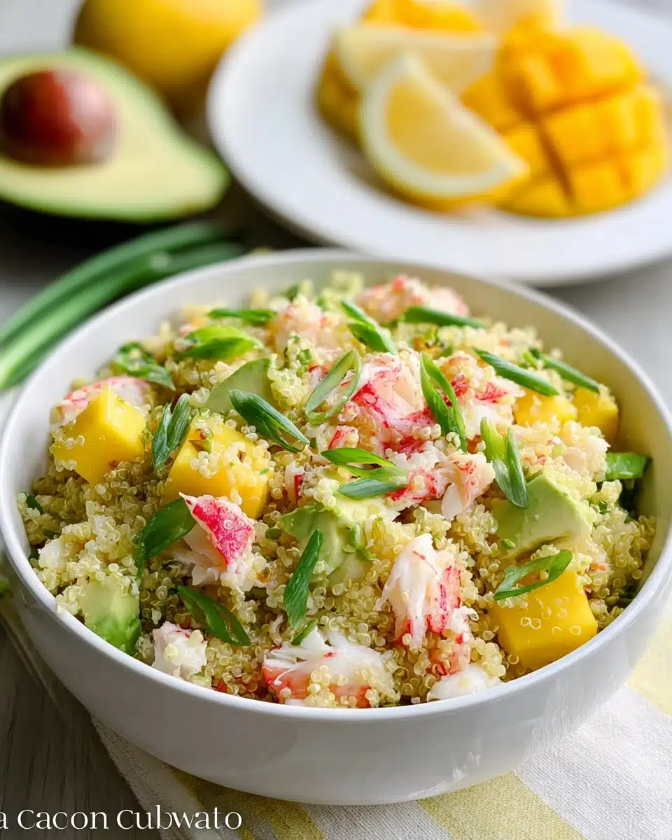 California Crab and Quinoa Salad Recipe