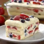 No Bake Summer Berry Icebox Cake Recipe