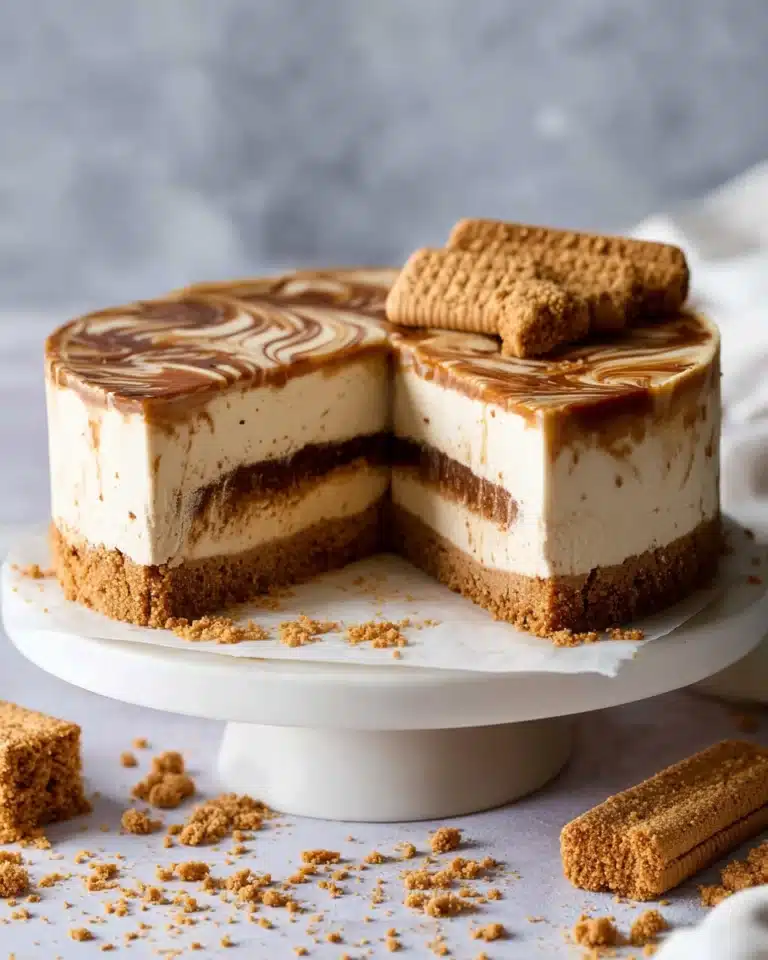 No Bake Biscoff Cheesecake Recipe