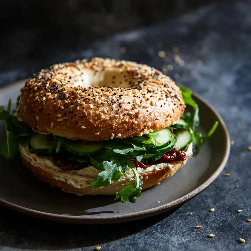 The Ultimate Vegan Bagel Sandwich Recipe - Recipe Image