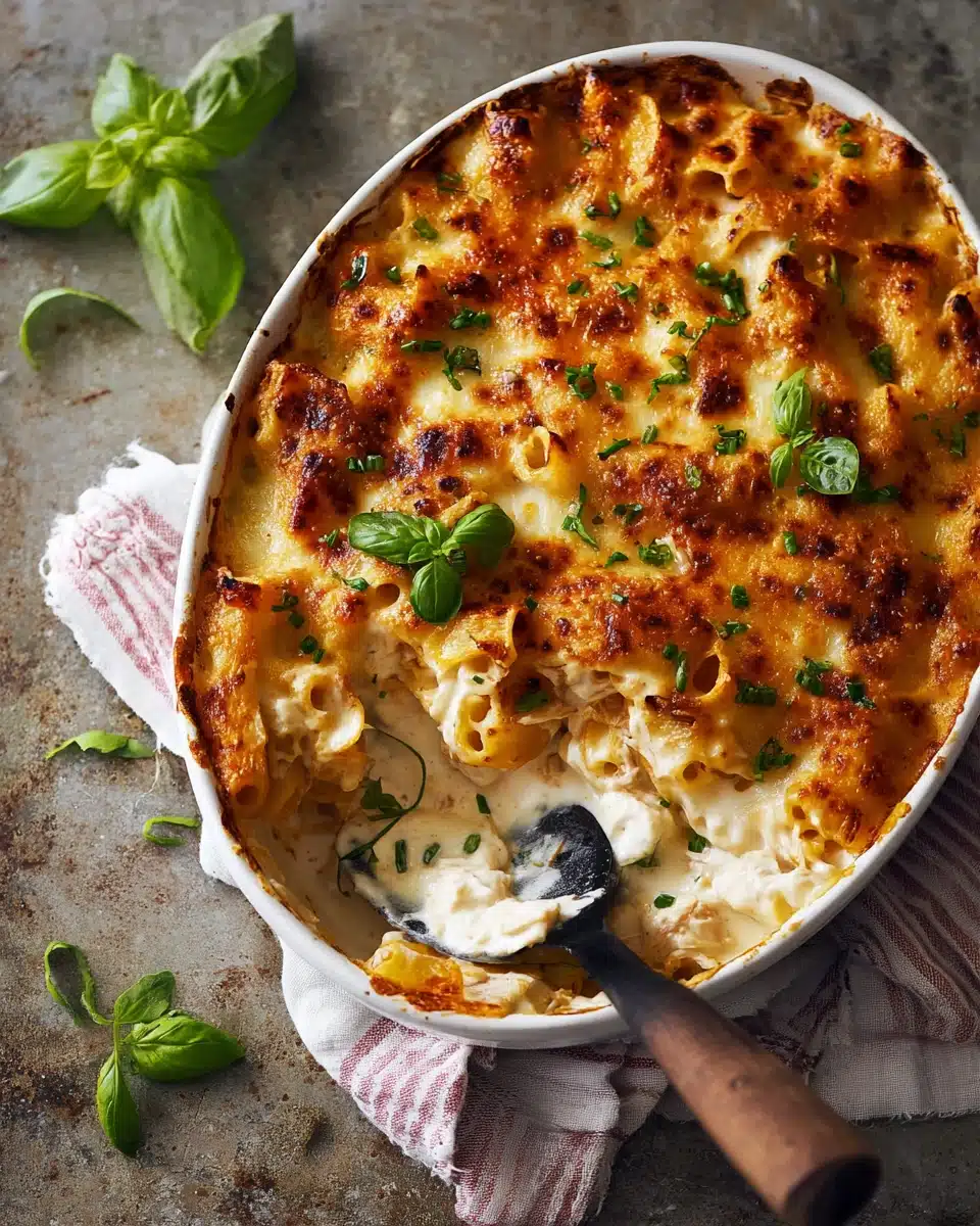Chicken Spinach Pasta Bake Recipe