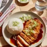 Air Fryer Chicken Katsu with Homemade Katsu Sauce Recipe