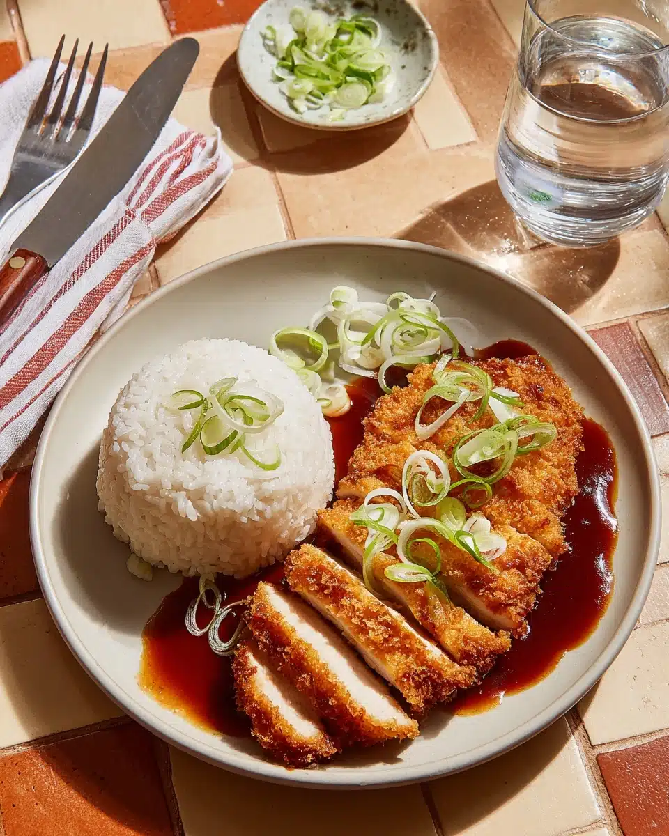 Air Fryer Chicken Katsu with Homemade Katsu Sauce Recipe