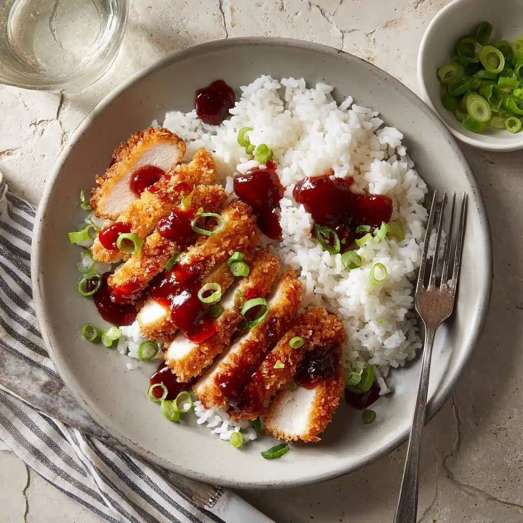Air Fryer Chicken Katsu with Homemade Katsu Sauce Recipe - Recipe Image