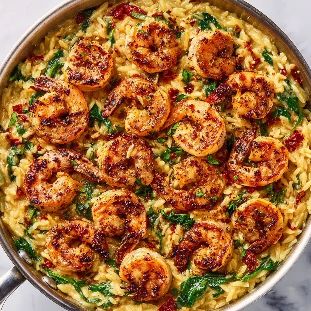 One Pot Marry Me Shrimp and Orzo Pasta Recipe - Recipe Image
