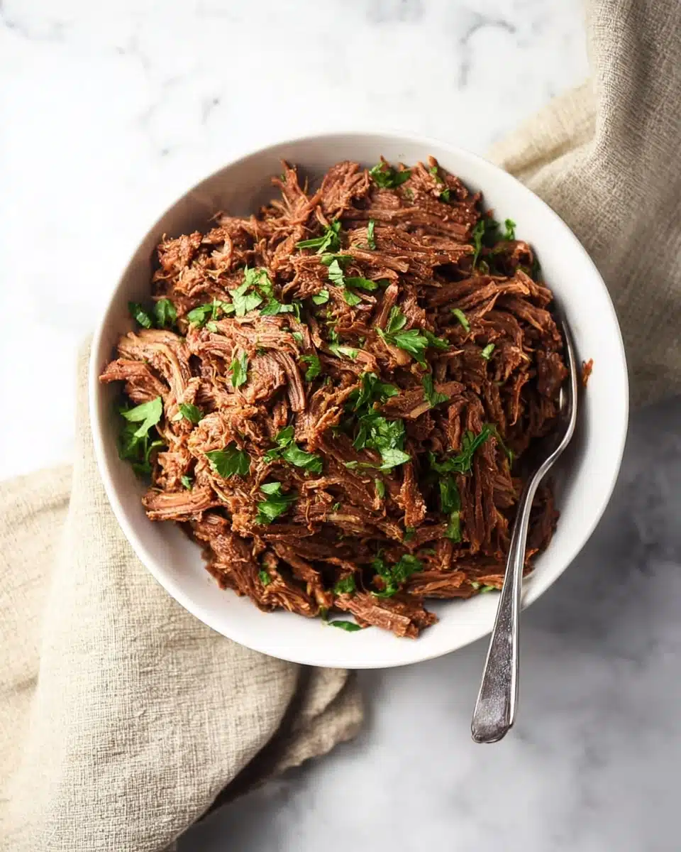 Versatile, 5-Ingredient Instant Pot Shredded Beef Recipe