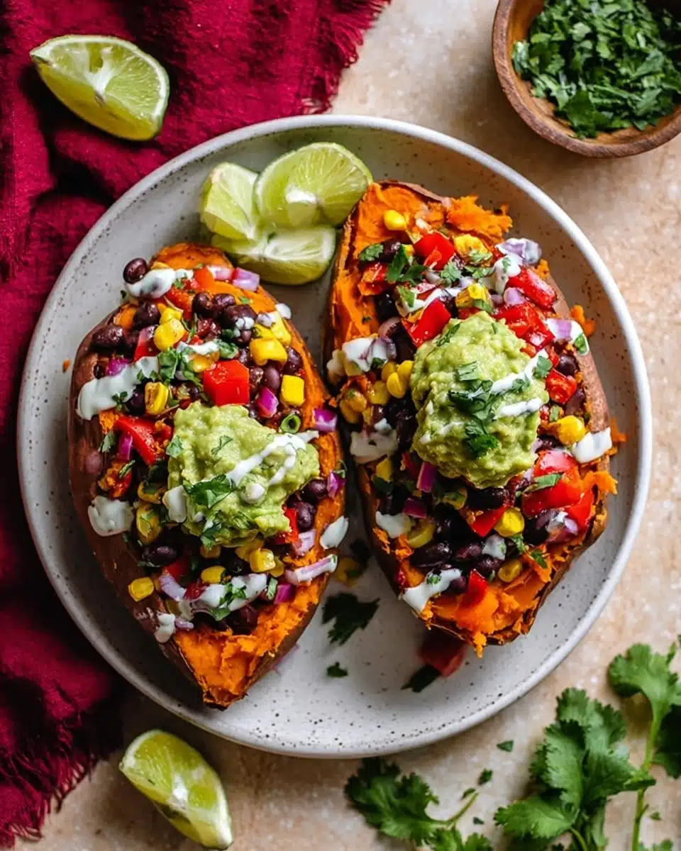 bean stuffed sweet potatoes recipe