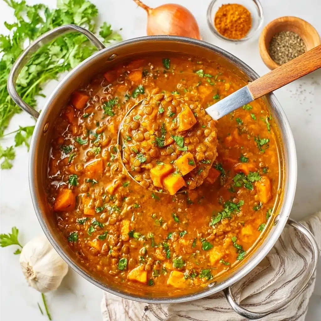 wholesome sweet potato vegan lentil curry Recipe - Recipe Image