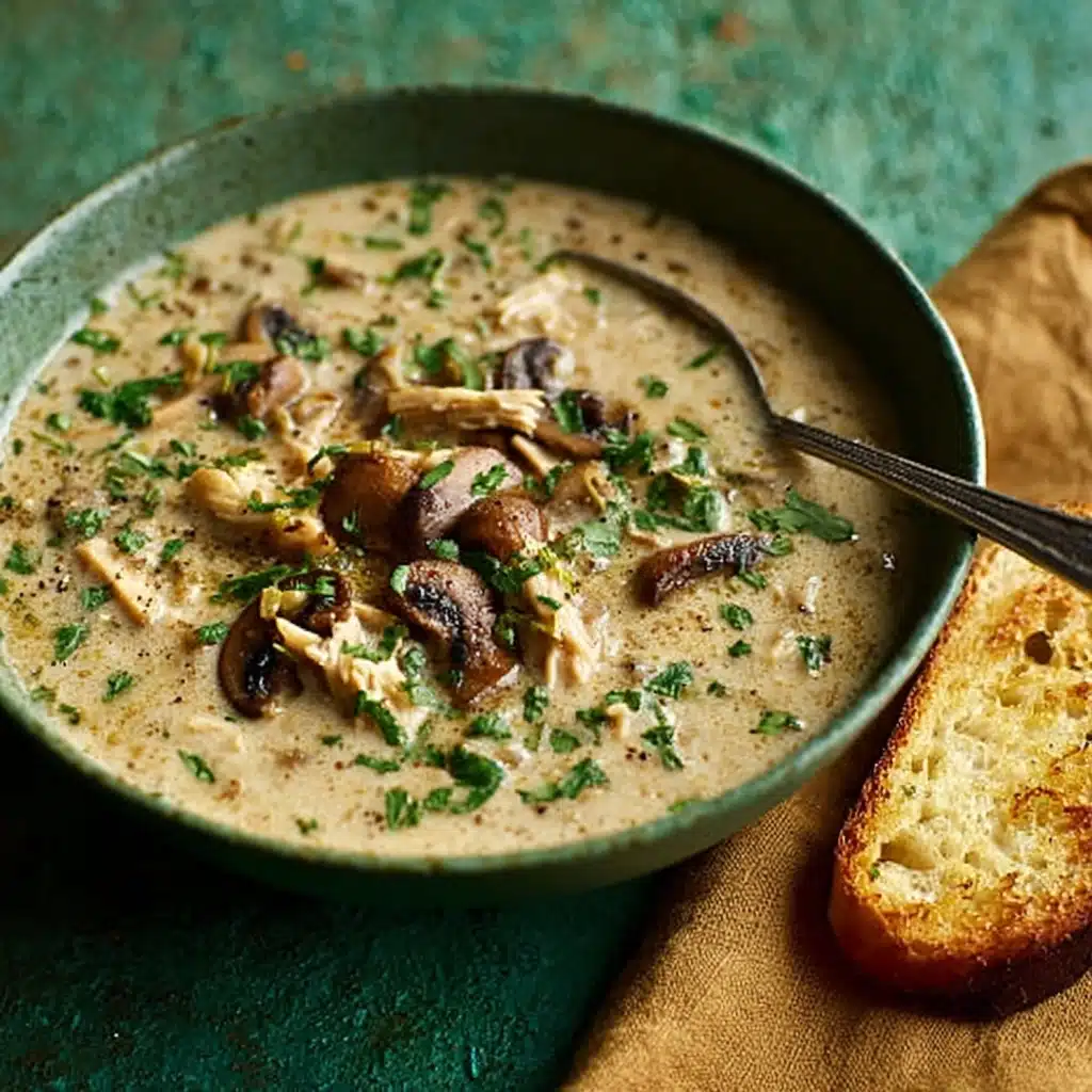 creamy vegan mushroom soup Recipe - Recipe Image