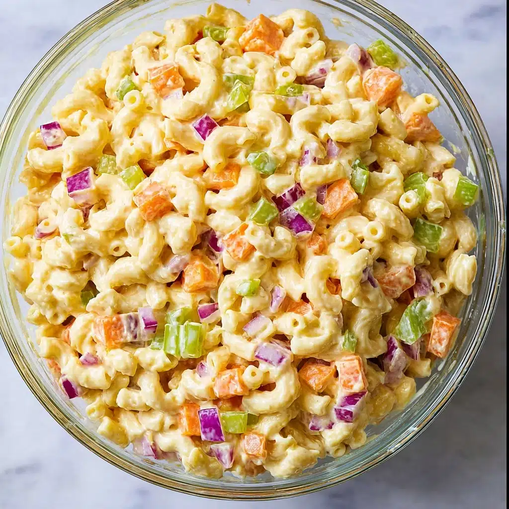 Perfect Creamy Macaroni Pasta Salad Recipe - Recipe Image