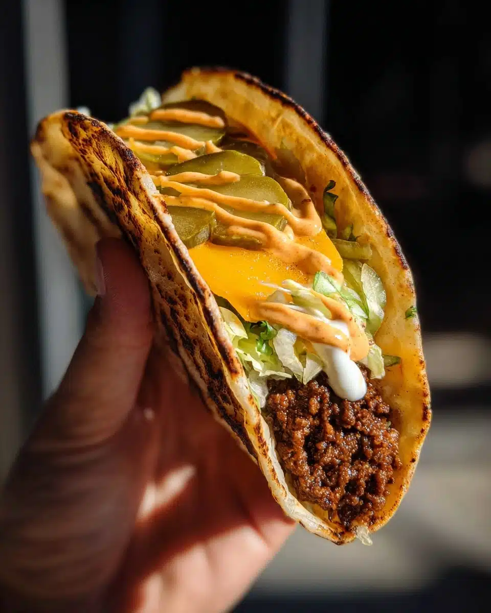 Easy Smash Burger Tacos Recipe