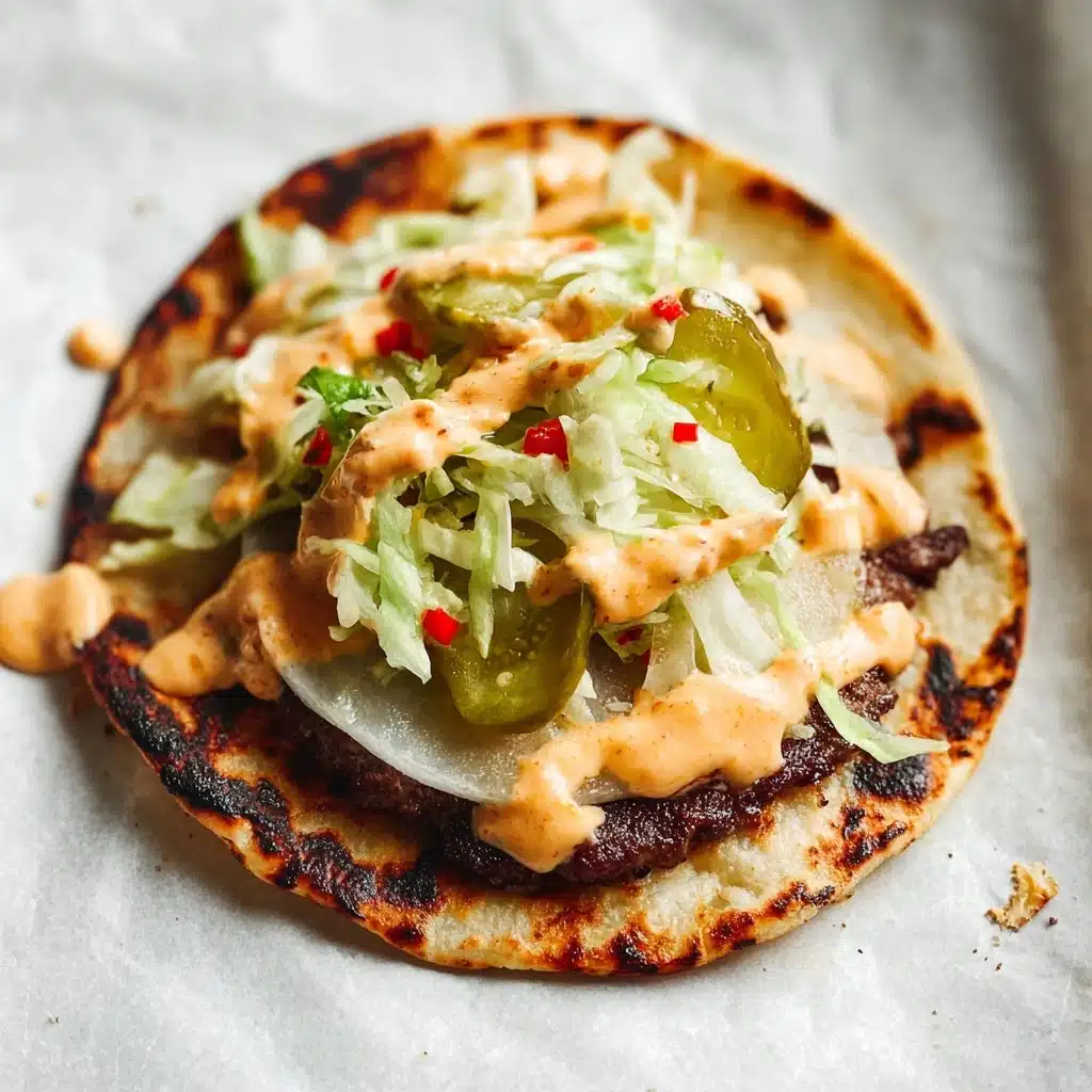 Easy Smash Burger Tacos Recipe - Recipe Image