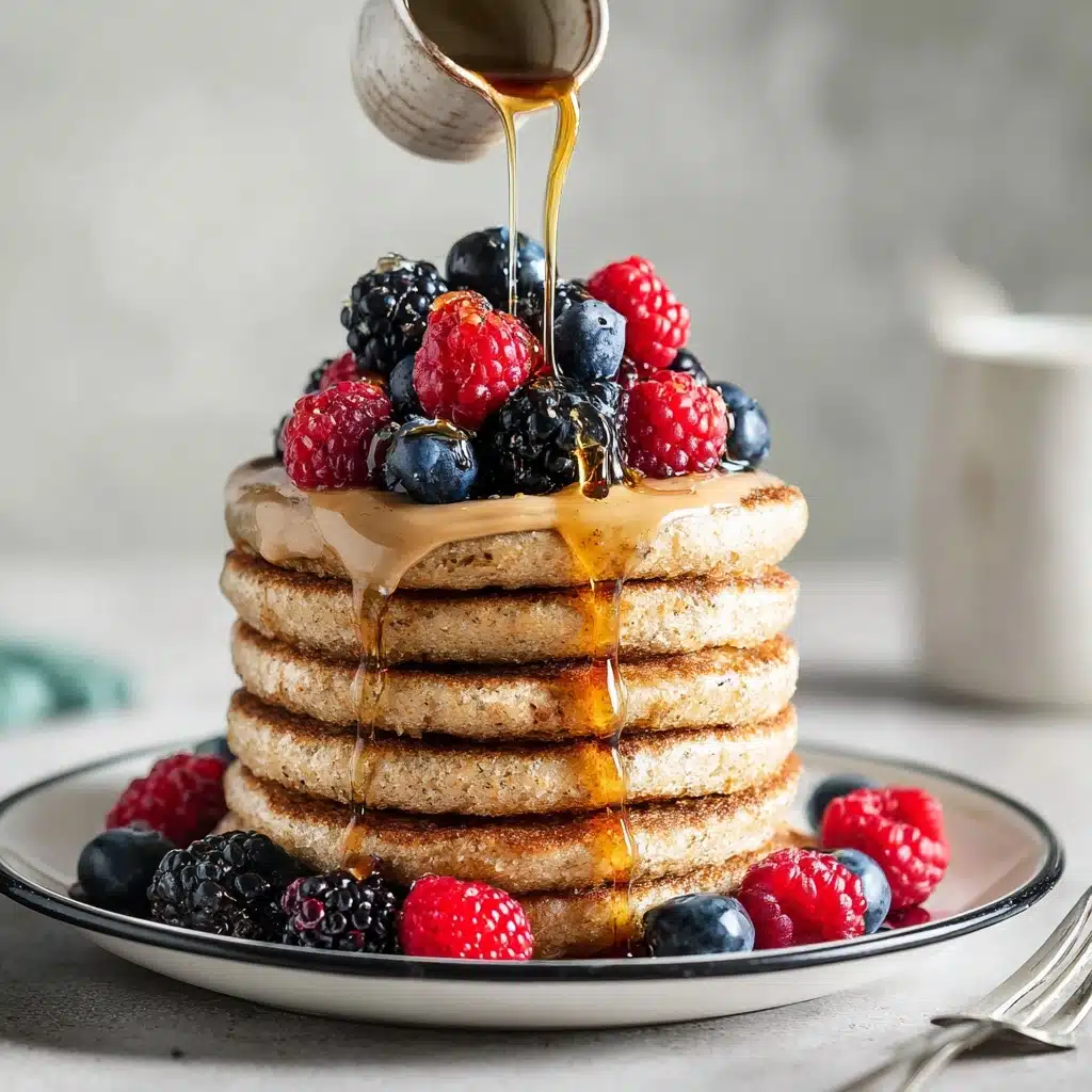 Cottage Cheese Banana Oatmeal Protein Pancakes Recipe - Recipe Image