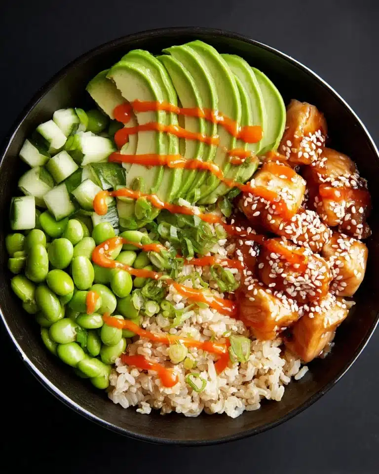 Crispy Salmon Rice Bowl Recipe
