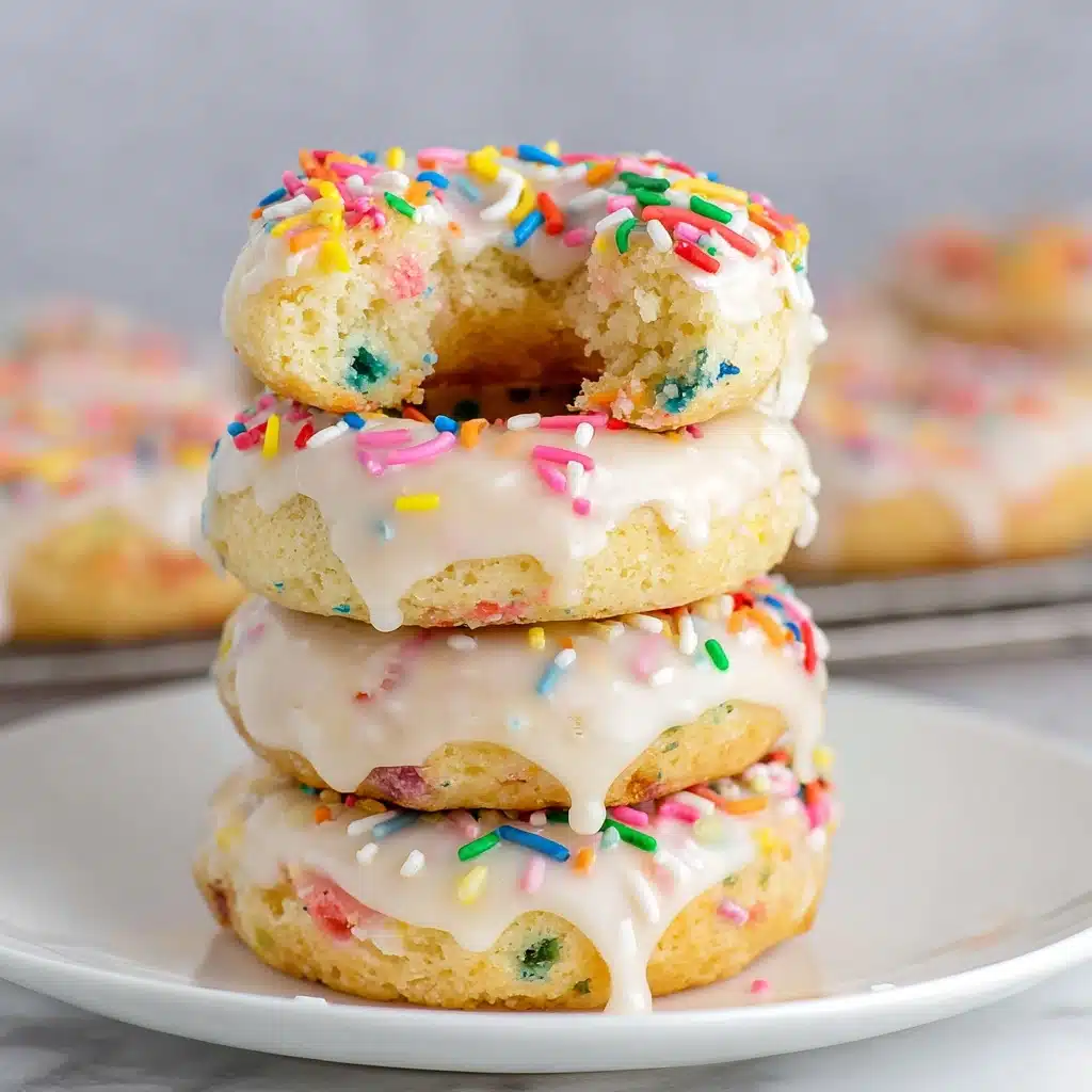 Low Fat Funfetti Cake Mix Donuts Recipe - Recipe Image