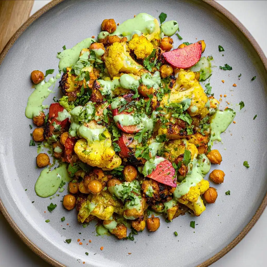 Roasted Cauliflower With Mint Yogurt Sauce Recipe - Recipe Image