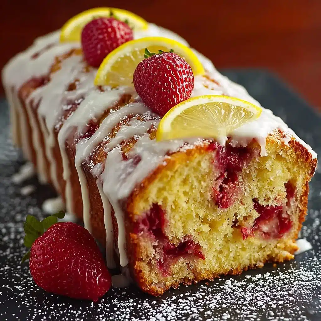 Strawberry Lemonade Pound Cake Recipe - Recipe Image