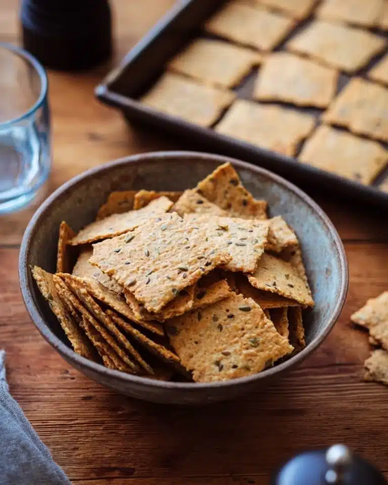 Seeded Sourdough Discard Crackers Recipe