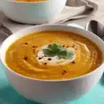 Moroccan Carrot Red Lentil Soup Recipe