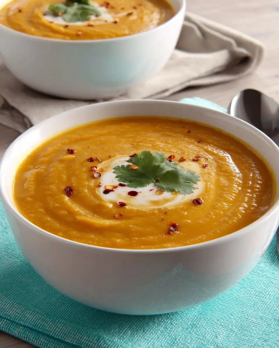 Moroccan Carrot Red Lentil Soup Recipe