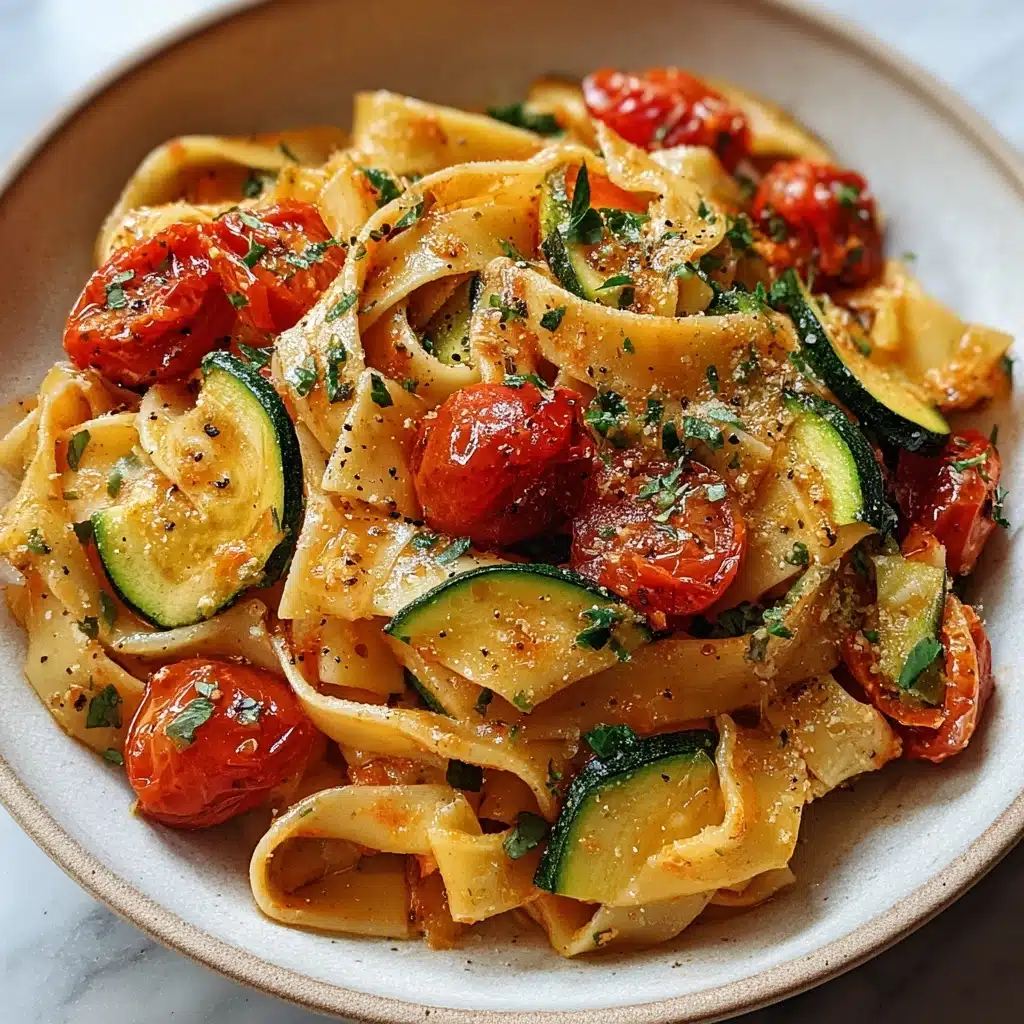 Tomato Zucchini Pasta Recipe - Recipe Image