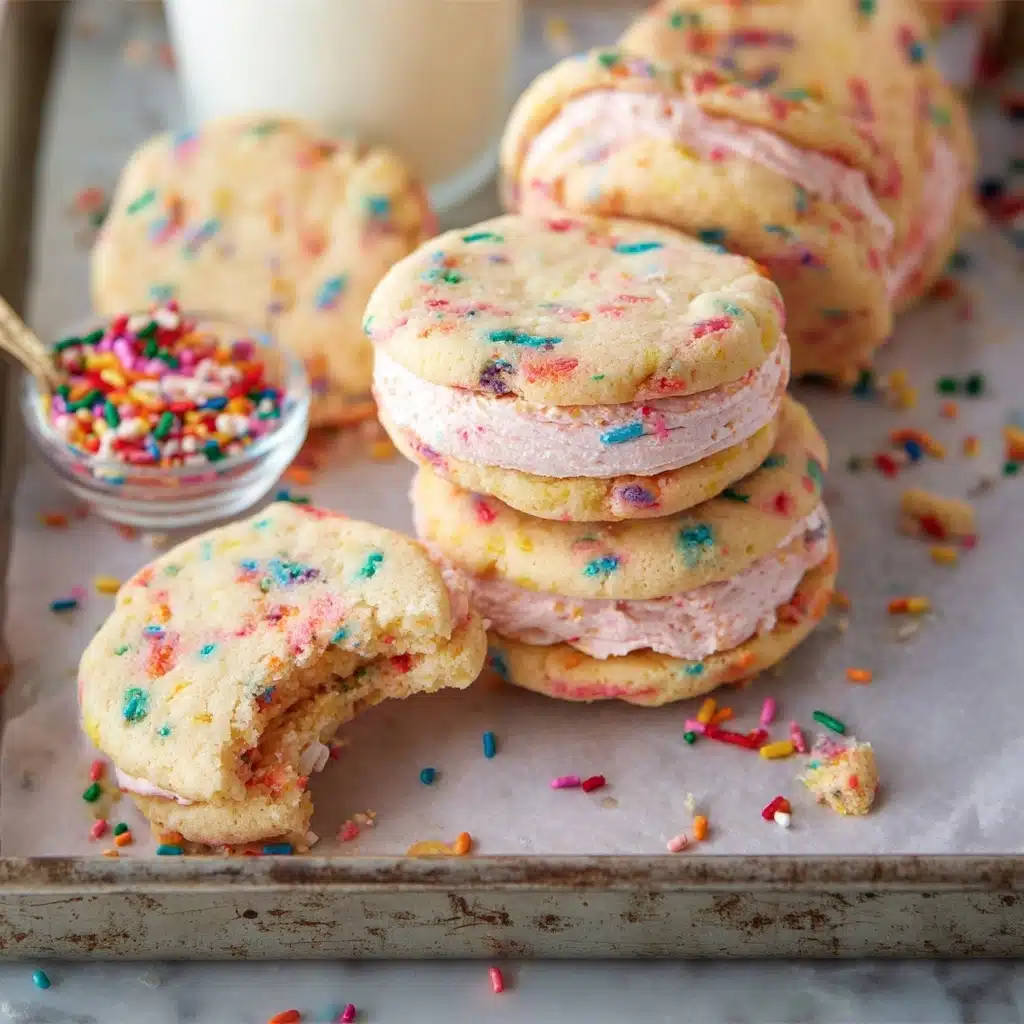 Funfetti Shortbread Sandwich Cookies Recipe - Recipe Image