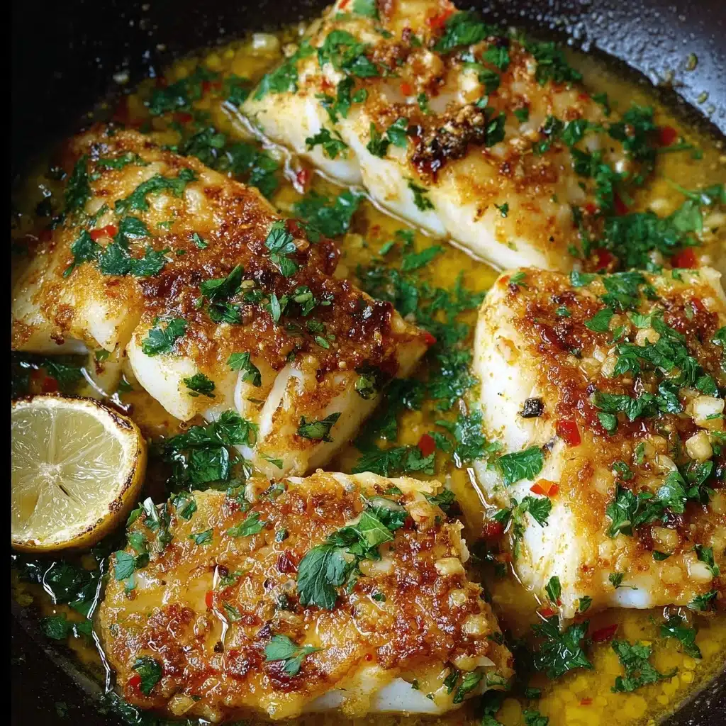 Baked Cod Recipe with Lemon and Garlic Recipe - Recipe Image