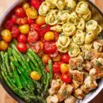 Pesto Chicken Tortellini and Veggies Recipe