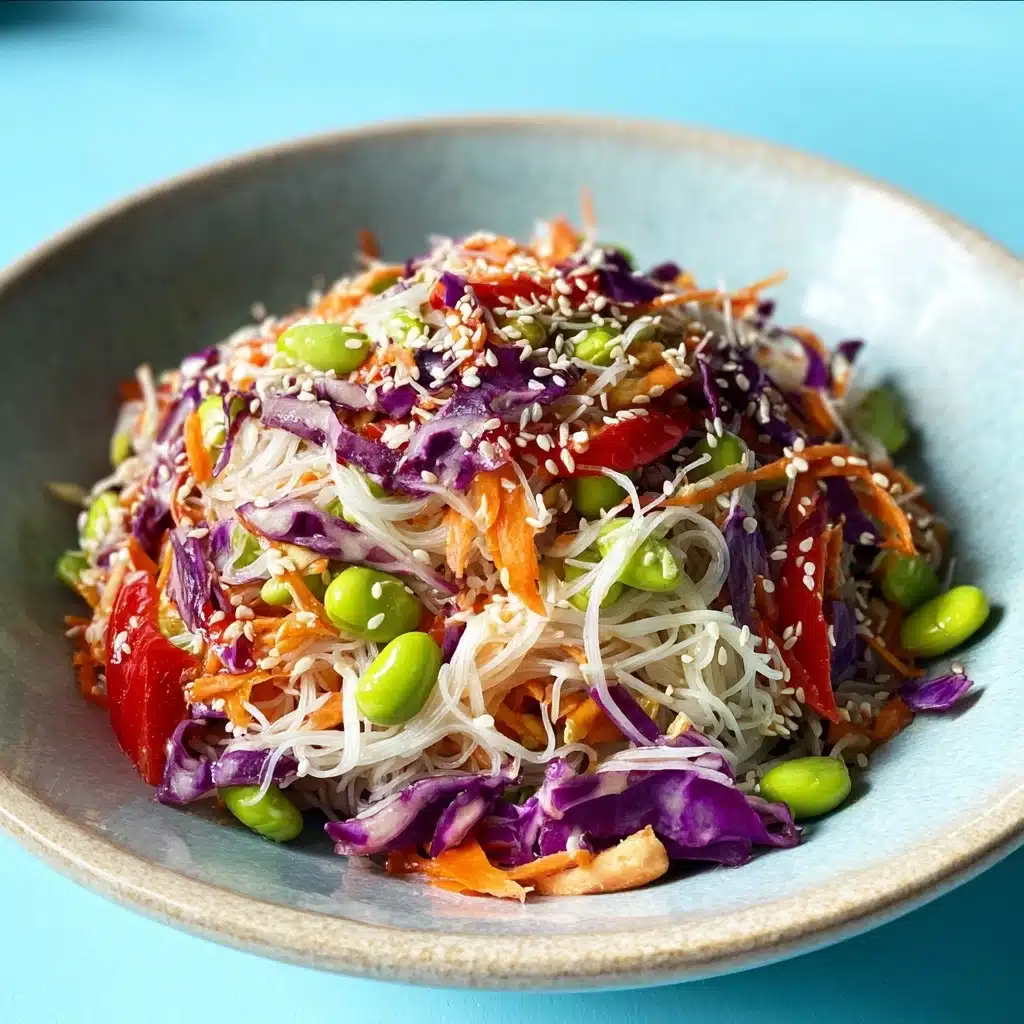 Vegan Thai Noodle Salad with Peanut Dressing Recipe - Recipe Image