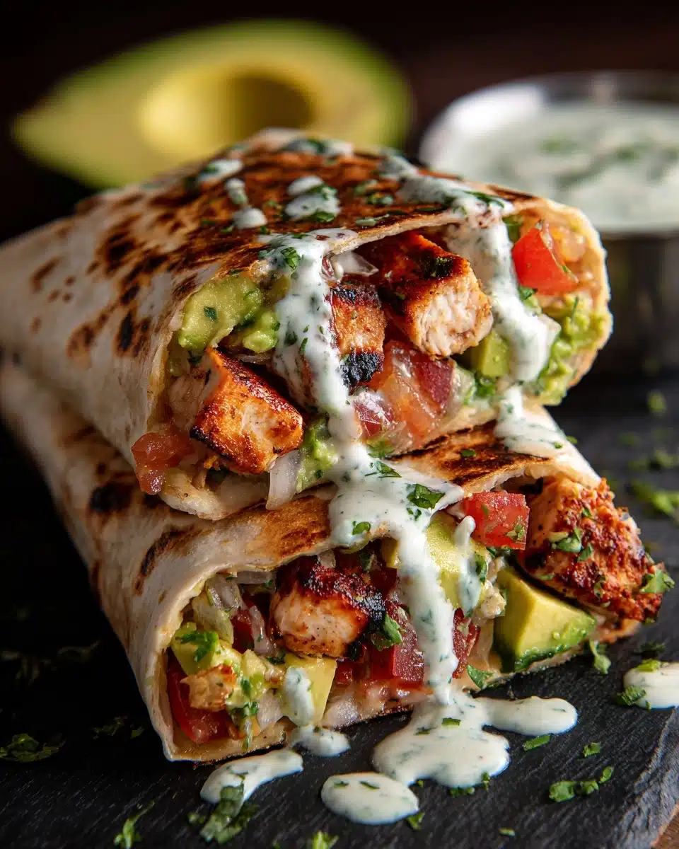 Avocado Chicken Wraps Recipe