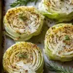 Oven Roasted Garlic Cabbage Steaks Recipe