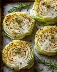 Oven Roasted Garlic Cabbage Steaks Recipe