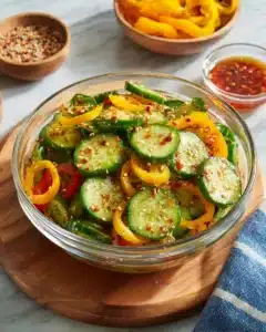 Cucumber and Sweet Pepper Salad Recipe