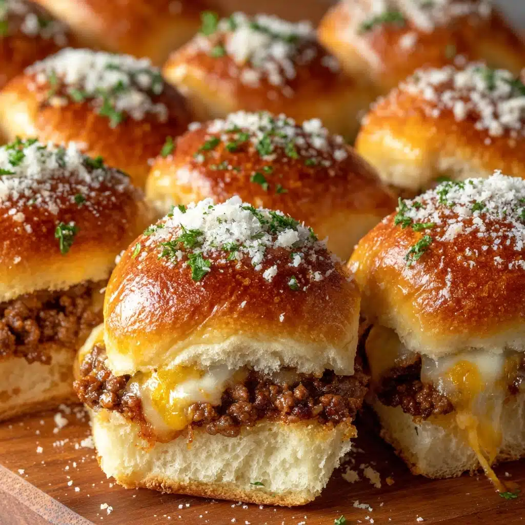 Garlic Parmesan Cheeseburger Bombs Recipe - Recipe Image