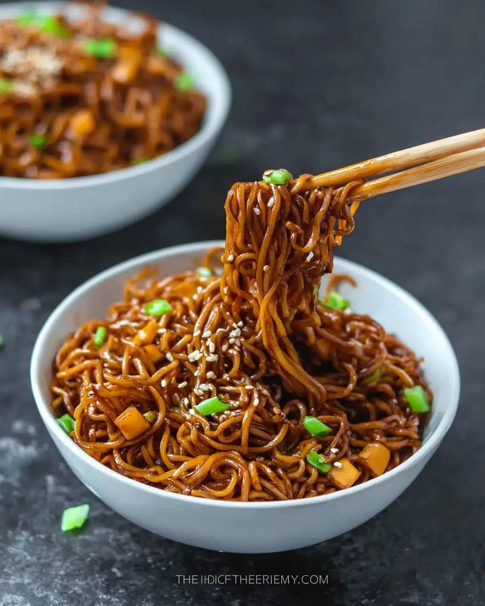 Easy Saucy Ramen Noodles Recipe