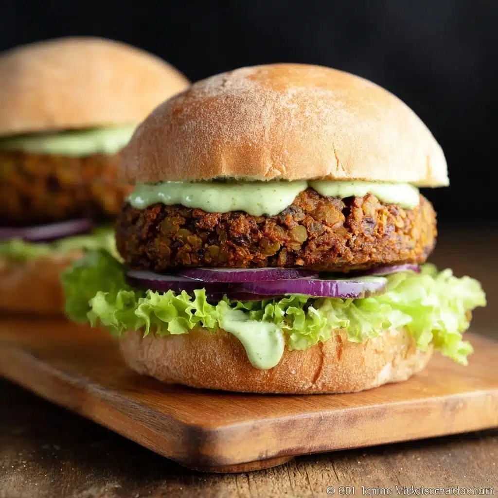 Lentil Walnut Burgers Recipe - Recipe Image