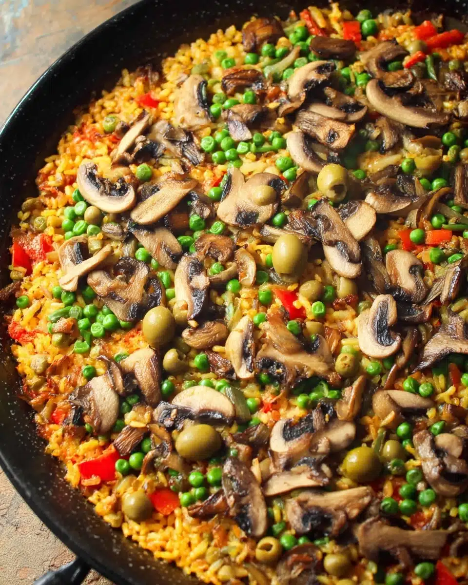 Vegan Mushroom Paella Recipe