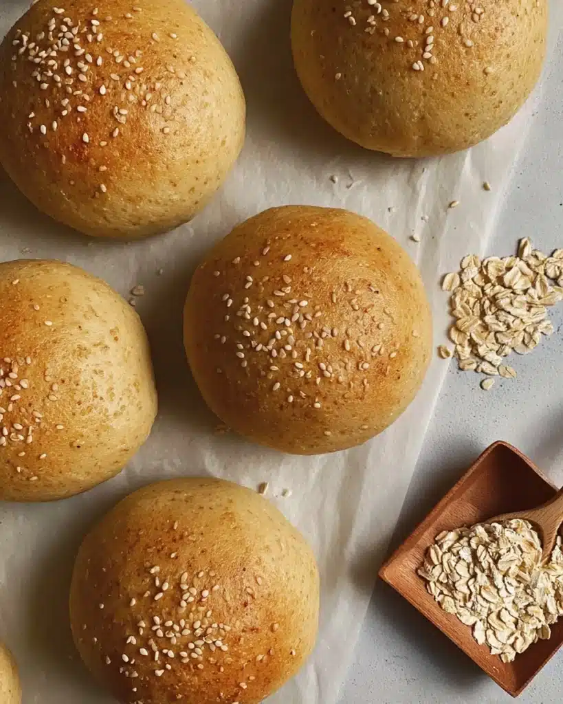 Wholesome Oatmeal Buns- Perfect for Breakfast or Dinner Recipe