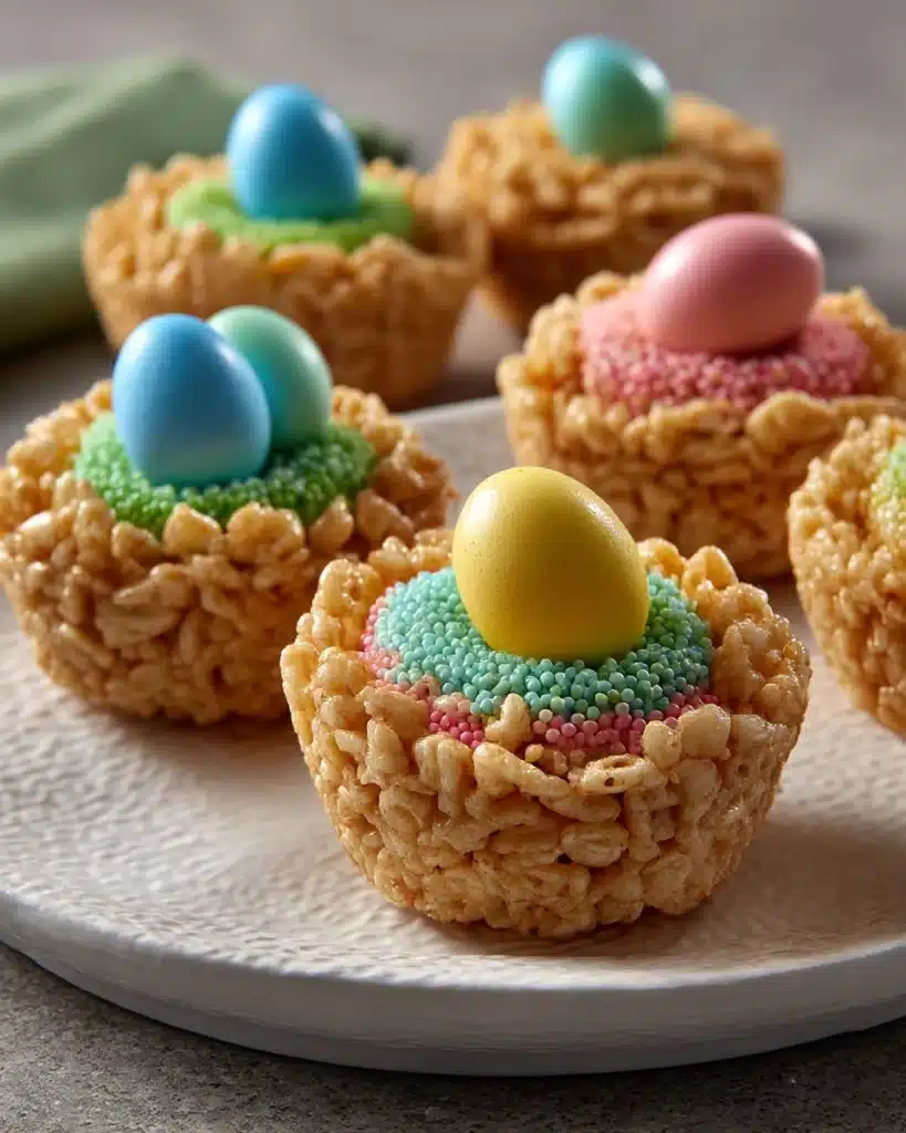 Easter Rice Krispie & Chocolate Mini Egg Nests Recipe
