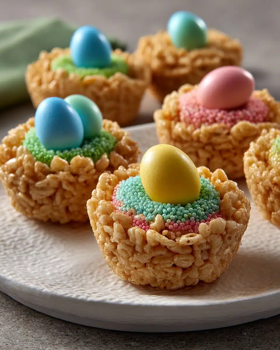 Easter Rice Krispie & Chocolate Mini Egg Nests Recipe