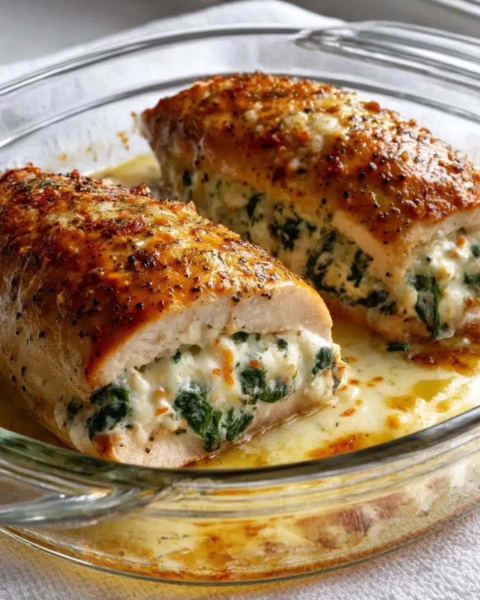 Spinach Cream Cheese Stuffed Chicken Recipe