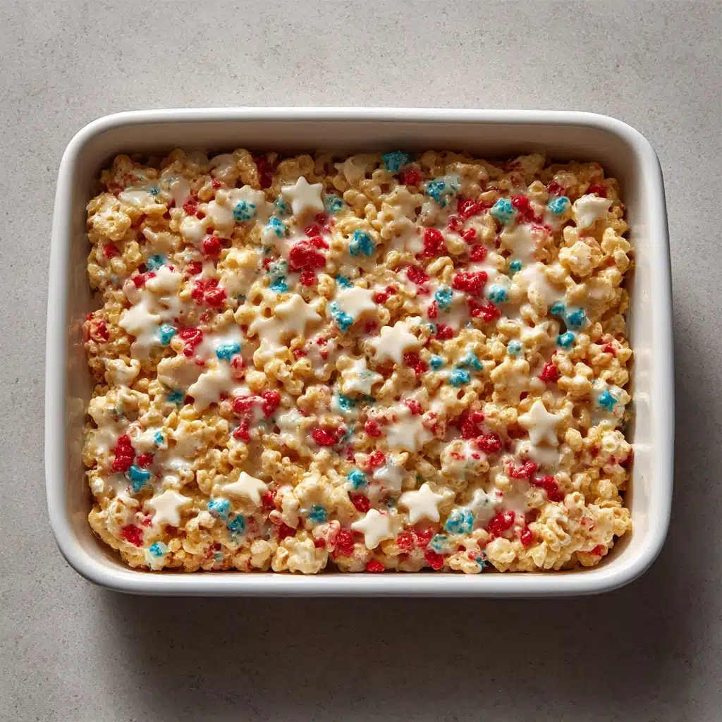 Red, White and Blue Rice Krispies Treats Recipe - Recipe Image