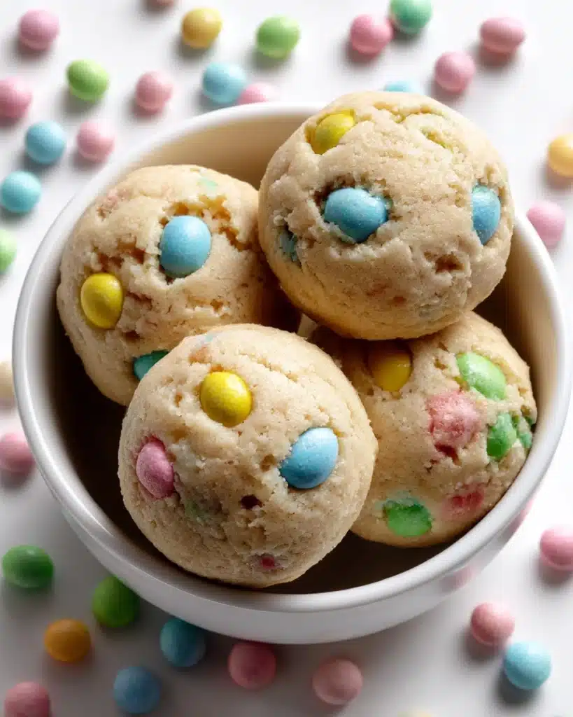 No-Bake Mini Egg Cookie Dough Balls Recipe