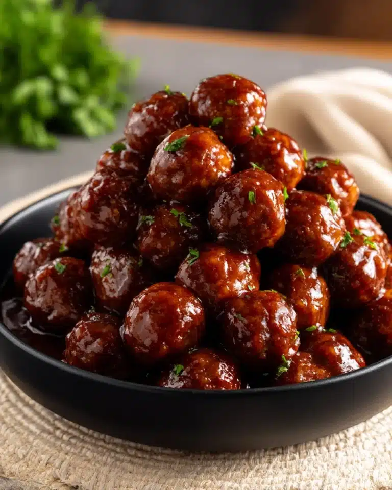 Honey BBQ Crockpot Meatballs Recipe