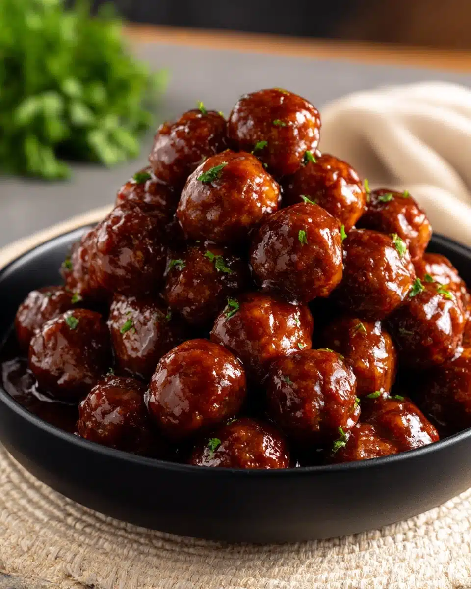 Honey BBQ Crockpot Meatballs Recipe